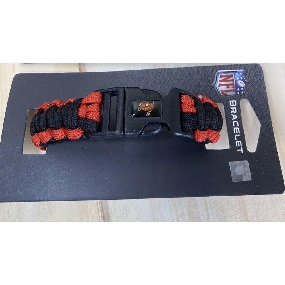 Tampa Bay Buccaneers  NFL Football Paracord Bracelet Team Colors Logo‎ New
